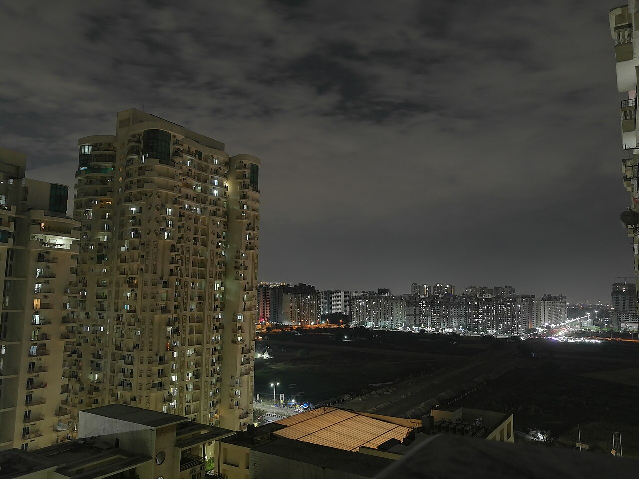 Noida Night Skyline