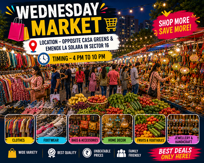 Wednesday Weekly Market in Noida